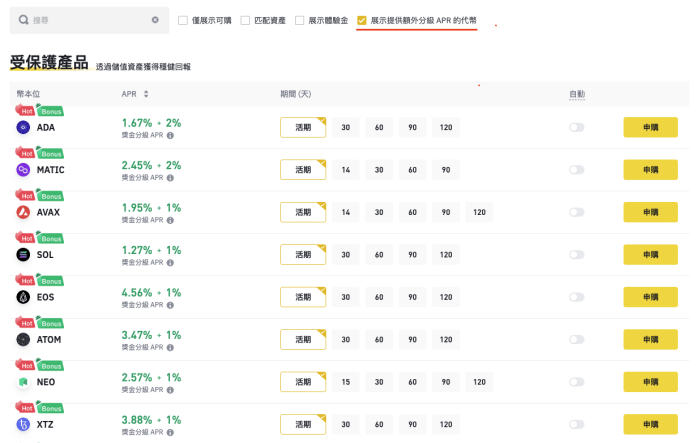 图片[2] - 币安binance赚币活期产品：选定代币，额外赚取最高2%的分级额外分级奖励